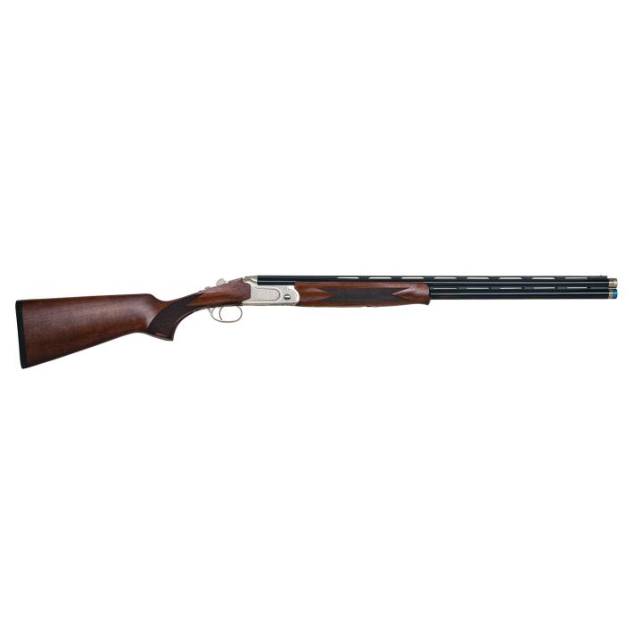 Mossberg 75480 Gold ReserveFull Size 410 Bore Break Open 3" 2rd 26" Blue Polished Vent Rib Barrel, Silver Polished Engraved Stainless Steel Receiver, Black Grade A Walnut Fixed Stock, Right Hand