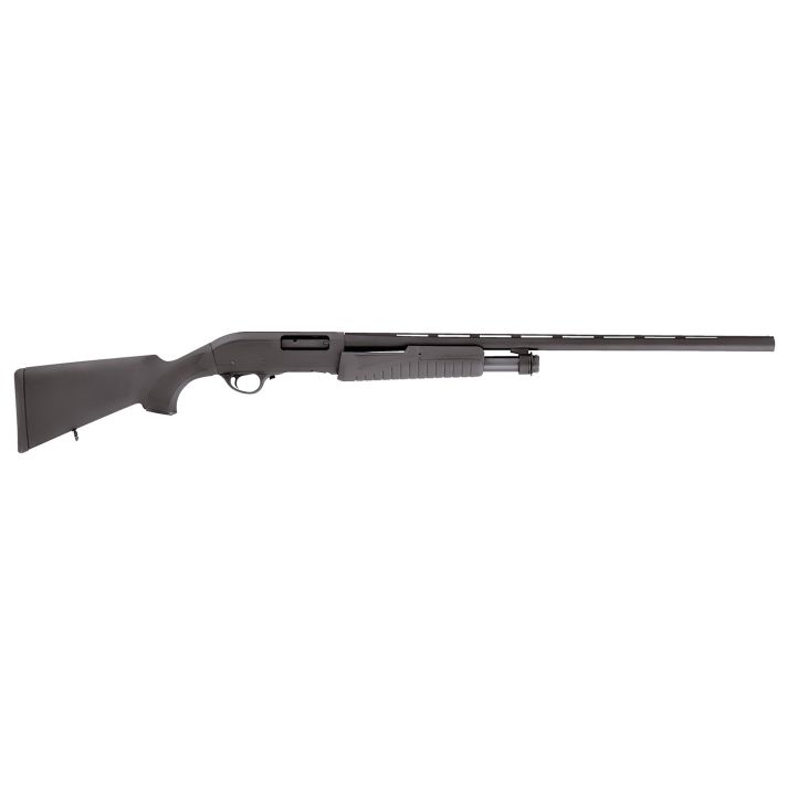 Escort HEFH12280501 Field HunterFull Size 12 Gauge Pump 3" 4+1 28" Black Chrome Vent Rib Barrel, Black Anodized Grooved Aluminum Receiver, Fixed Black Synthetic Stock, Right Hand