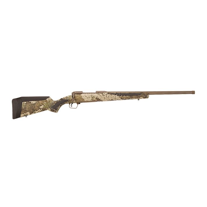 Savage Arms 57765 110 High Country 28 Nosler 2+1 24", Midnight Bronze Cerakote, TrueTimber Strata Fixed AccuStock with AccuFit