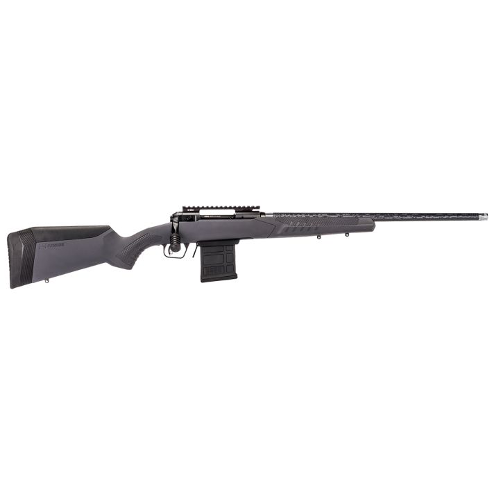 Savage Arms 57940 110 Carbon Tactical Full Size 6.5 PRC 5+1 24" Carbon Fiber Threaded Barrel. Matte Black Picatinny Rail Carbon Steel Receiver. Adj AccuStock Gray Synthetic Stock, Right Hand
