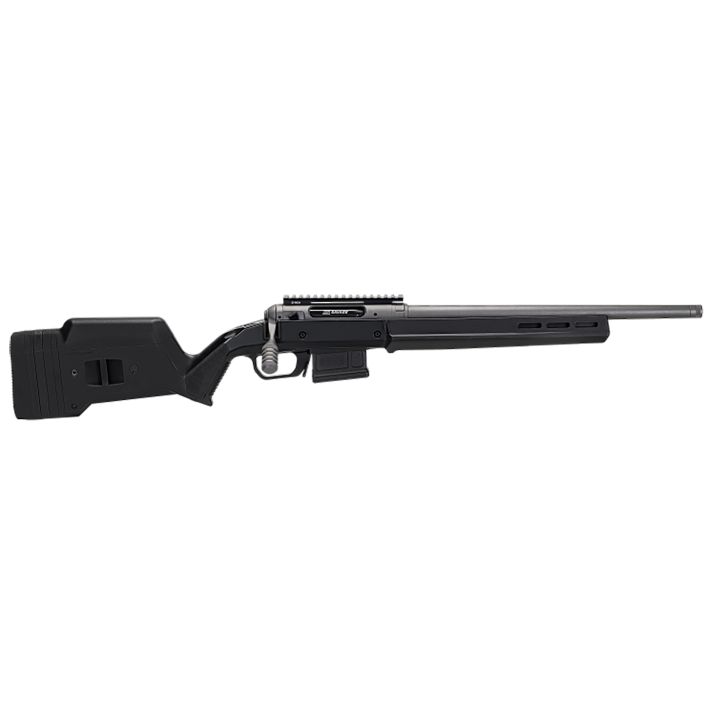 Savage Arms 57734 110 Hunter Full Size 308 Win 5+1 18" Tungsten Gray Cerakote Threaded Barrel, Drilled & Tapped w/Picatinny Rail Steel Receiver, M-LOK Forend, Black Magpul Hunter Synthetic Stock