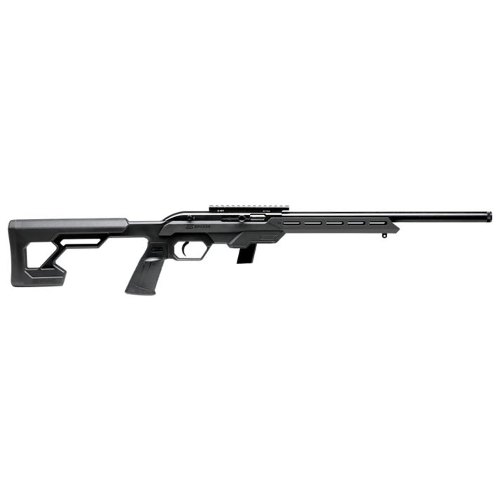 Savage Arms 45120 64 Precision 22 LR 20+1 16.50" Matte Black Carbon Steel Threaded Heavy Barrel, Matte Black Drilled & Tapped Carbon Steel Receiver, M-Lok Compatible Forend, Synthetic Chassis Stock