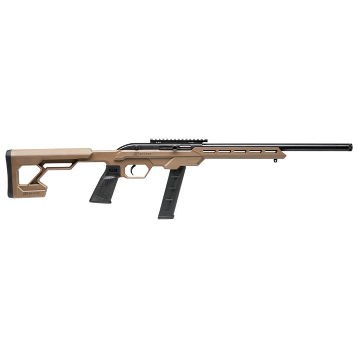 Savage Arms 45125 64 Precision 22 LR Caliber with 20+1 Capacity, 16.50" Threaded Barrel, Matte Black Metal Finish & Chassis Flat Dark Earth Synthetic Stock Right Hand (Full Size)