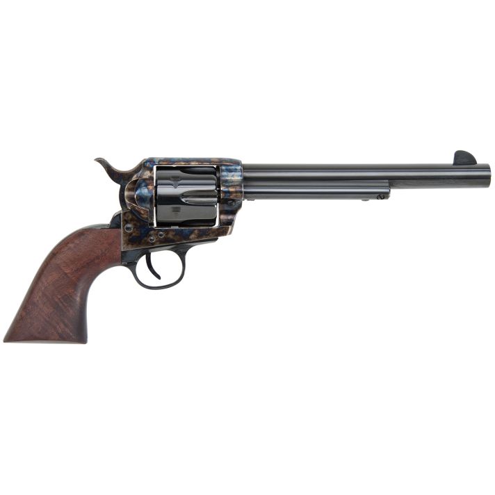Traditions SAT73004 187345 Colt (LC) 6rd 7.50" Blued Cylinder/Barrel Color Case Hardened Steel Frame with Walnut Grips