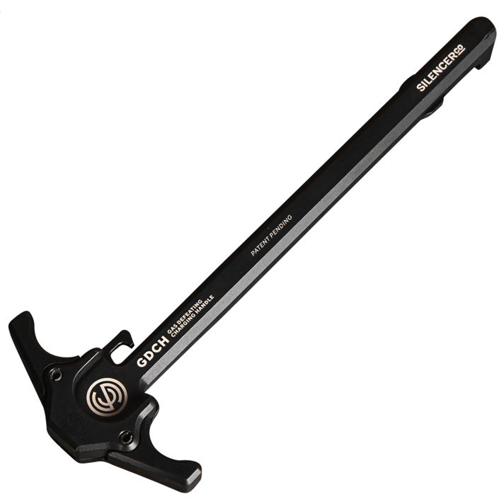 SilencerCo AC5062 Gas Defeating Charging Handle made of Black Anodized 7075-T6 Aluminum & Ambidextrous Design for AR-15