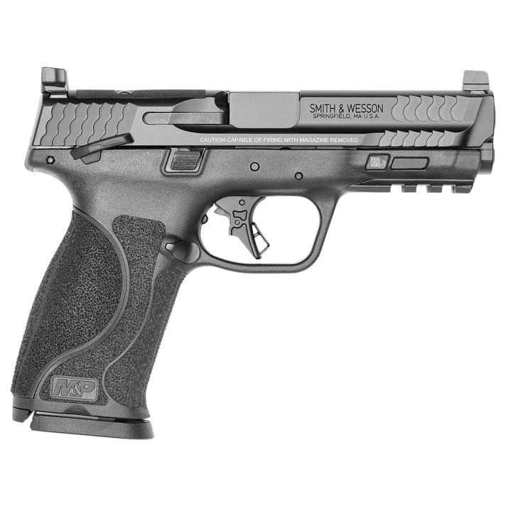 Smith & Wesson 13567 M&P M2.0Full Size 9mm Luger 17+1, 4.25" Black Stainless Steel Barrel & Optic Ready/Serrated Slide, Matte Black Polymer Frame w/Picatinny Rail