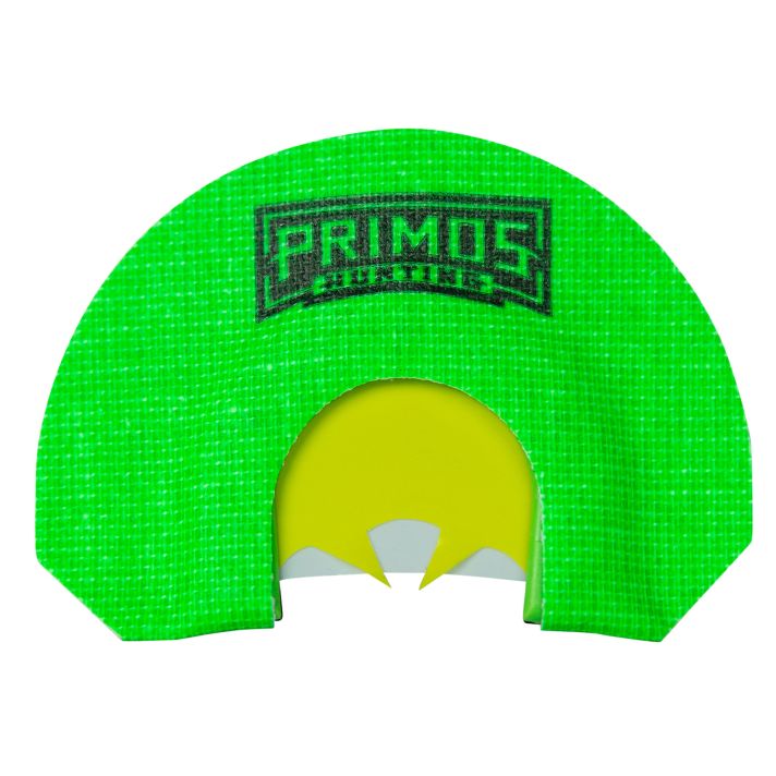 Primos PS1265 The VeronicaDiaphragm Call Triple Reed Turkey Hen Sounds Green Plastic Spur Cut