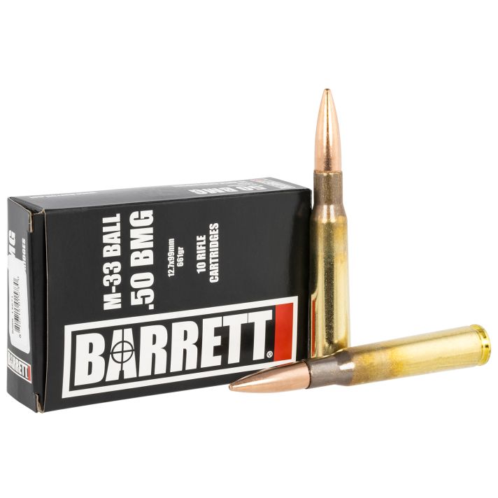 Barrett 14671 Rifle Match Grade 50BMG 661gr M33 Ball 10 Per Box/25 Case