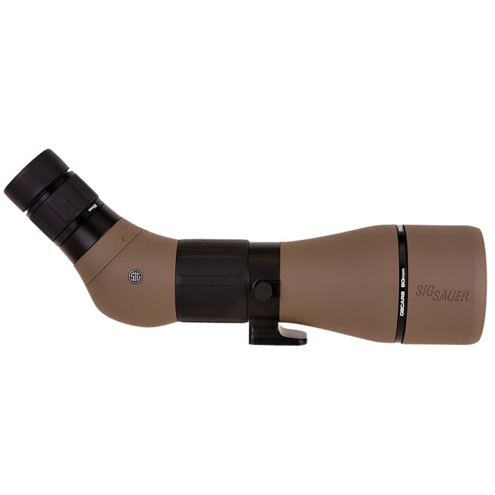 Sig Sauer Electro-Optics SOO82001 OSCAR8Flat Dark Earth Rubber Armor 27-55x 80mm Angled Body