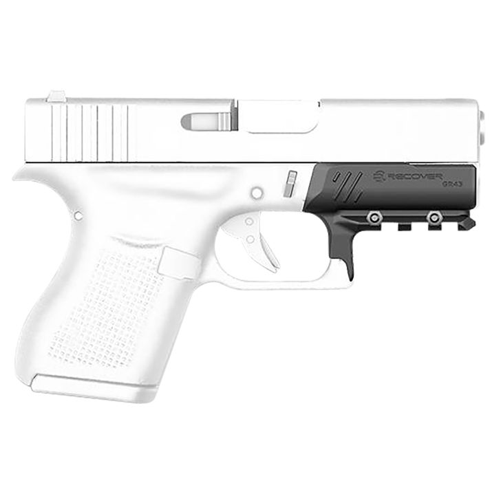 Recover Tactical GR4301 Compact Rail Adapter for Glock 43 43X and 48Black