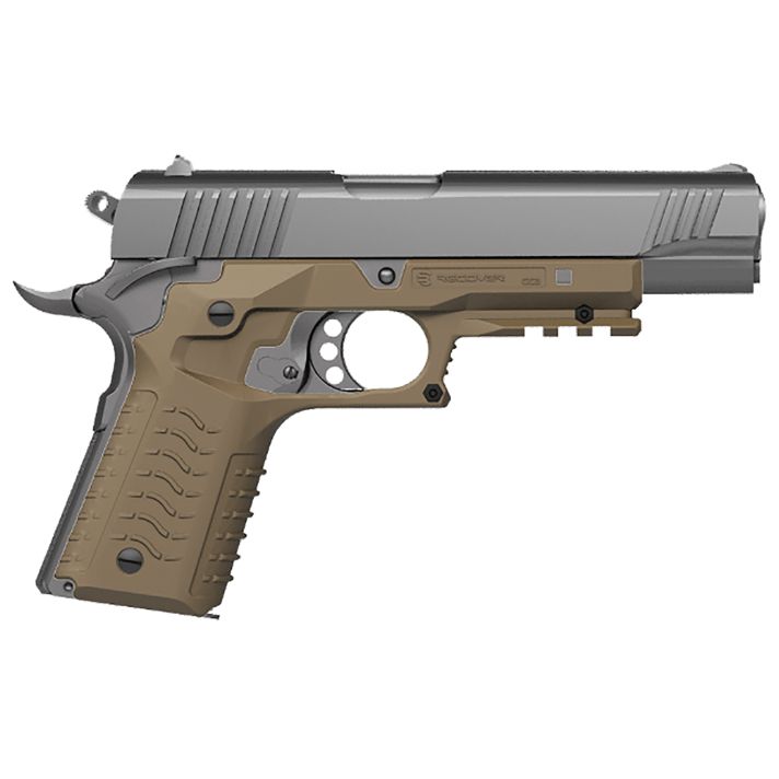 Recover Tactical CC3H-02 Grip & Rail SystemTan Polymer Picatinny for Standard Frame 1911