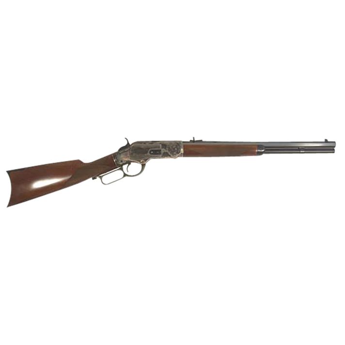 Cimarron CA2011G35 1873 Saddle Full Size 45 Colt (Long Colt) 10+1 18" Blued Octagon Barrel, Color Case Hardened Stainless Steel Receiver, Walnut Checkered Stock, Right Hand