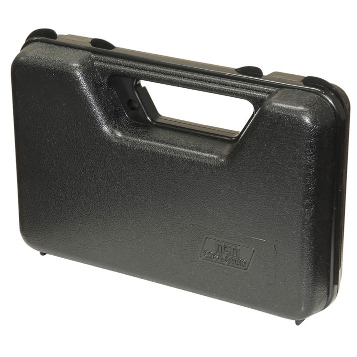 MTM Case-Gard 803R Single Handgun Casemade of Polypropylene w/ Black Finish Foam Padding Hinge & Latches 9" x 5.60" x 2" Interior Dimensions