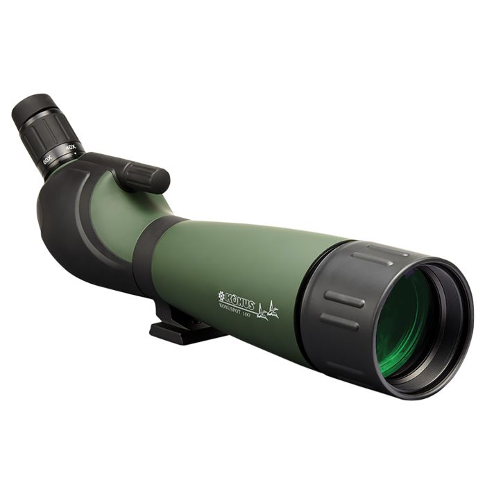 Konus 7127 Konuspot 100 Angled Body 20-60x 100mm Green Rubber Armor Aluminum
