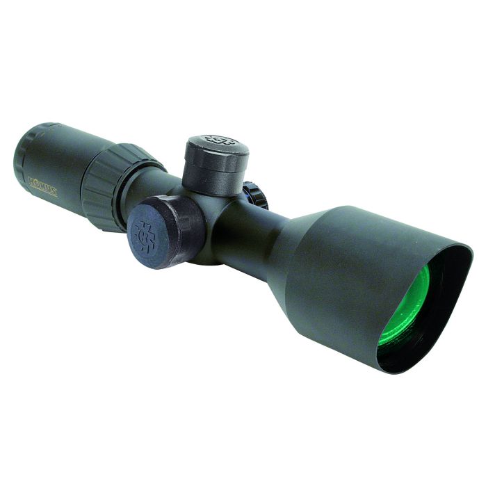 Konus 7292A KonusPro T-30 Matte Black 3-12x50mm 30mm Tube Dual Illuminated Blue/Red Engraved Mil-Dot Reticle