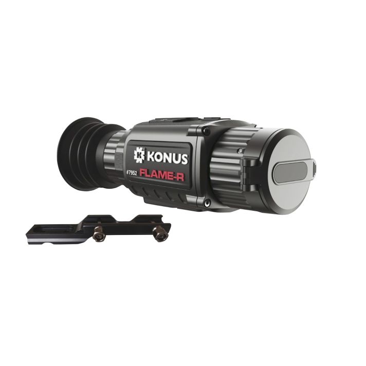 Konus 7952 Flame-RThermal Rifle Scope Hand Held/Mountable Scope Black 2.5-20x Multi Reticle 256x192 Resolution Zoom Digital 1x/2x/4x/8x
