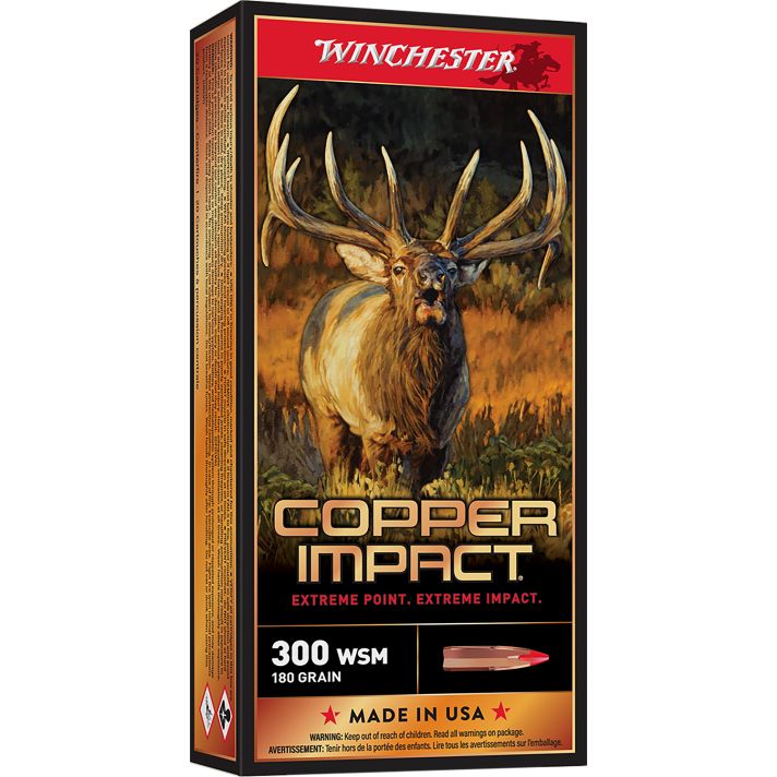 Winchester Ammo X300SCLF2 Copper Impact300WSM 180gr Copper Extreme Point Lead Free 20 Per Box/10 Case