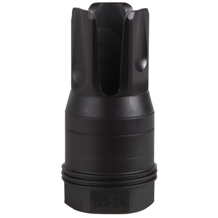 Sig Sauer SL76258X2490DEGF Clutch-Lok QD Q.D. Flash Hider Black Stainless Steel with 5/8" 24 tpi Threads for 7.62mm 90 Degree Taper