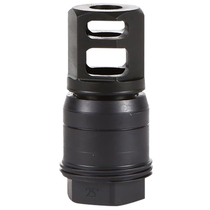 Sig Sauer SL55612X2825DEGM Clutch-Lok QD Muzzle Brake Black Stainless Steel with 1/2" 28 tpi Threads for 5.56mm 25 Degree Taper