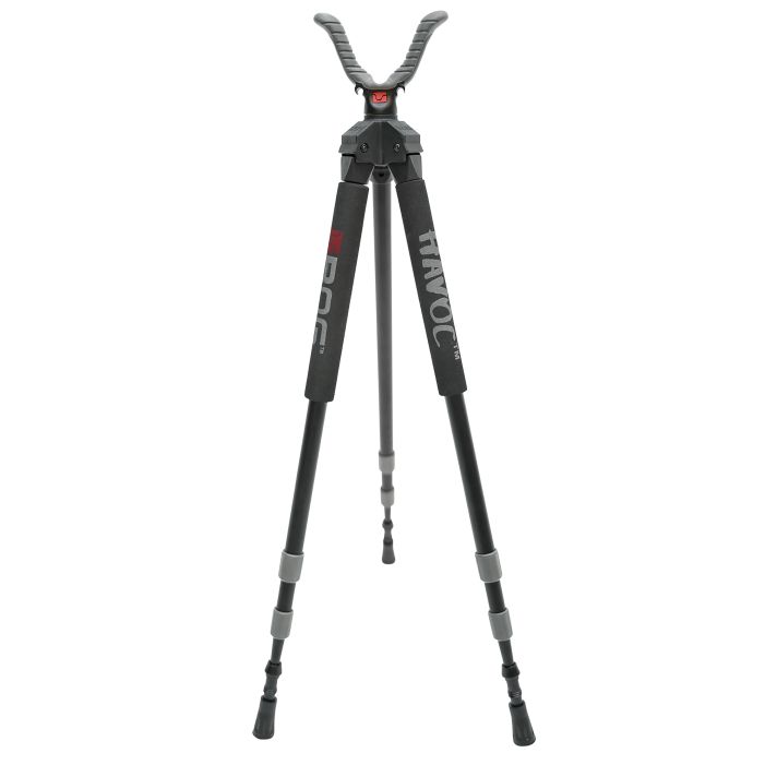 Bog-Pod 1100479 HavocTripod made of Black Finish Aluminum with Foam Grip, Rubber Feet, 360 Degree Pan & 22-50" Vertical Adjustment