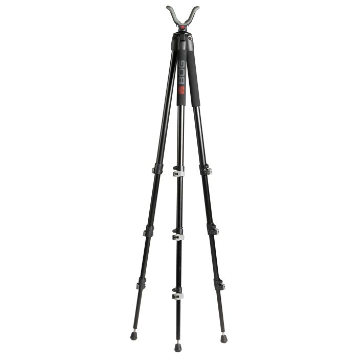 Bog-Pod 1100482 Folding Tripod Adrenaline made of Black Finish Aluminum with Foam Grip, Rubber Feet, 360 Degree Pan, 25 Degree Cant & 16-72" Vertical Adjustment