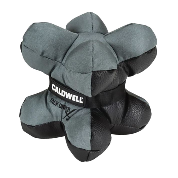 Caldwell 1102666 Tack Driver X Mini with Gray & Black Finish, Rubber Bottom, Plastic Pellet Filled, weighs 1.50 lbs & 5.50" W x 5.50" H x 5.50" D Dimensions