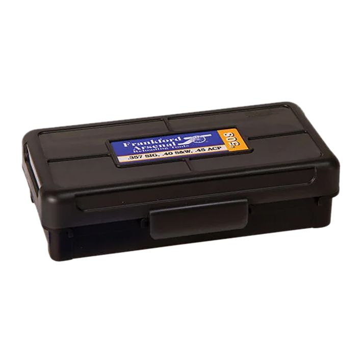 Frankford Arsenal 1083790 Hinge-Top Ammo Box 270Win/280Cal/25-06Rem Black Polymer 50rd