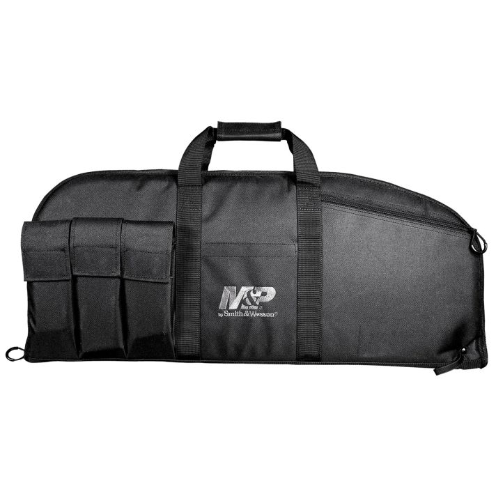 M&P Accessories 110016 Duty Series Large Case 45" Black 5 Exterior Mag Pouches for Rifle/Shotgun