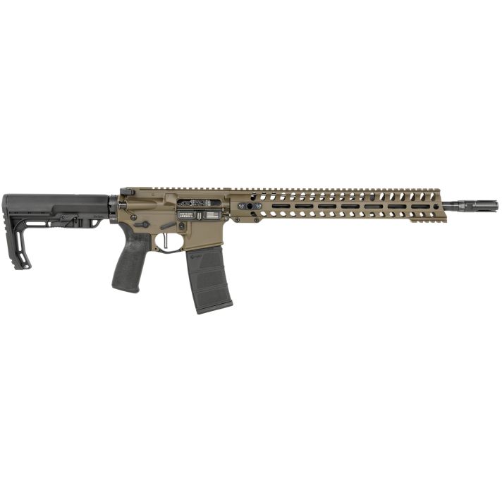 Patriot Ordnance Factory 01752 Minuteman Direct Impingement 5.56x45mm NATO 16.50" 30+1 Patriot Brown Rec/14.5" M-Lok Handguard Black Nitride Barrel Black Polymer Grip 6 Position MFT Stock