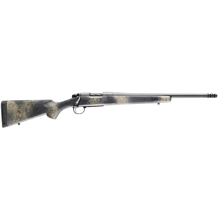 Bergara Rifles B14LM511CF B-14 Ridge Carbon Wilderness 300 Win Mag 3+1 24" Carbon Fiber Wrapped Barrel, Gray Cerakote Steel Receiver, SoftTouch Woodland Camo Fixed American Style Stock, Right Hand