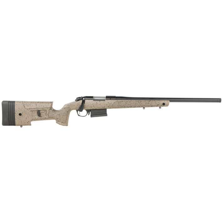 Bergara Rifles B14LM358C B-14 HMR 300 PRC 5+1 26" Graphite Black Cerakote Barrel, Black Speckled Brown Molded w/Mini-Chassis, Adjustable LOP & Cheek Piece Stock