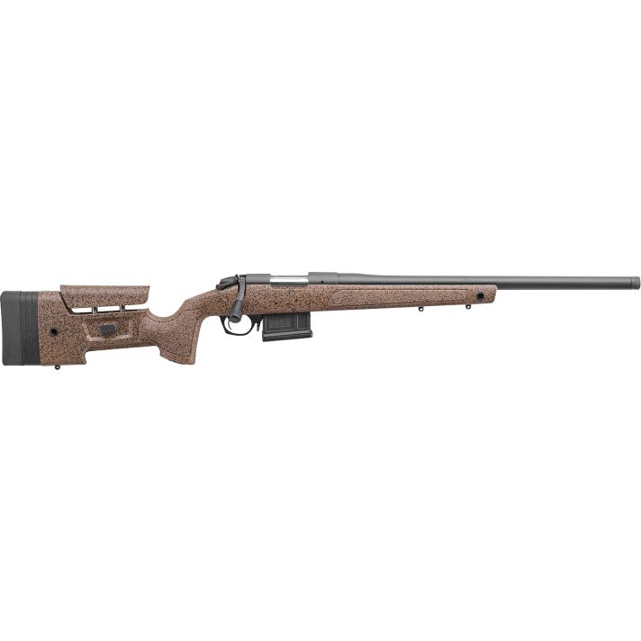 Bergara Rifles B14S356C B-14 HMR 450 Bushmaster 5+1 20" Graphite Black Cerakote Barrel, Black Speckled Brown Molded w/Mini-Chassis, Adjustable LOP & Cheek Piece Stock
