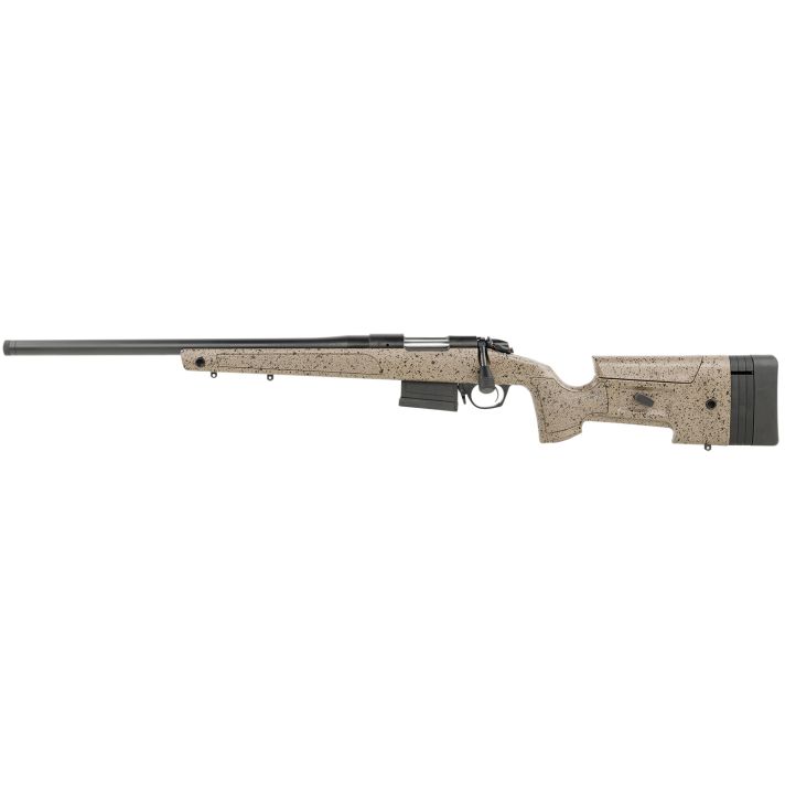 Bergara Rifles B14S351LC B-14 HMR 308 Win 5+1 20" Graphite Black Cerakote Barrel, Black Speckled Brown Molded w/Mini-Chassis, Adjustable LOP & Cheek Piece Stock, Left Hand