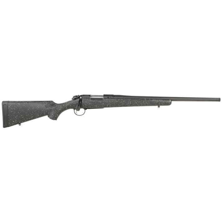Bergara Rifles B14S502C B-14 Ridge 6.5 Creedmoor 4+1 22" Graphite Black Cerakote Barrel, Graphite Black Cerakote Steel Receiver, Gray Speckled Black Fixed American Style Stock, Right Hand