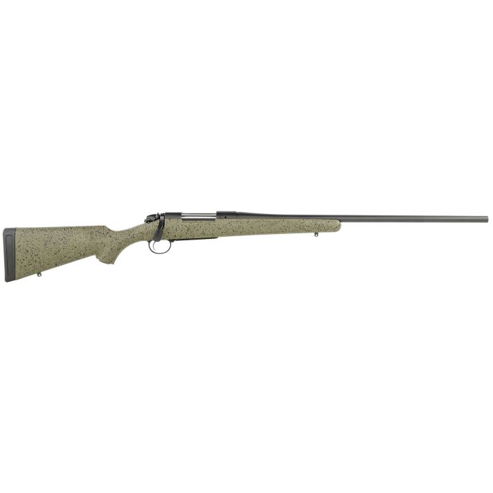 Bergara Rifles B14LM102C B-14 Hunter 7mm Rem Mag 3+1 24", Graphite Black Cerakote Barrel, SoftTouch Speckled Green Stock