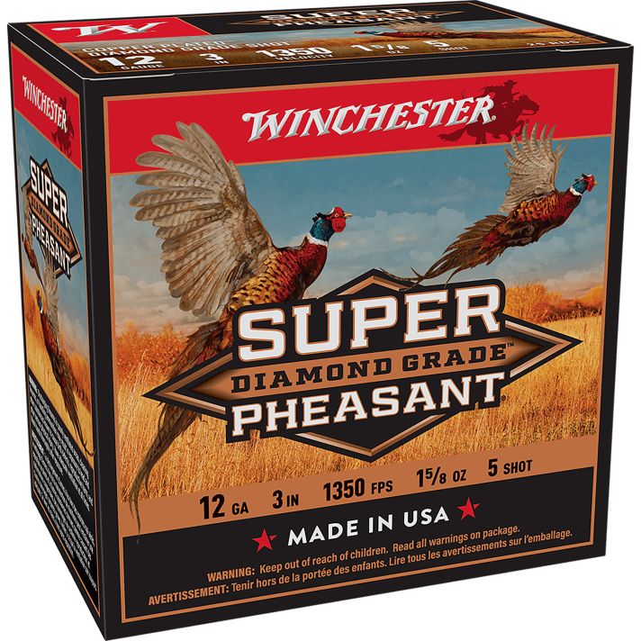 Winchester Ammo SPDG1235 Super Pheasant Diamond Grade 12Gauge 3" 1 5/8oz 5Shot 25 Per Box/10 Case