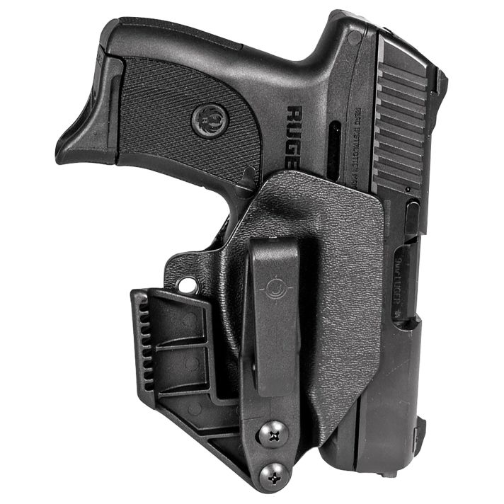 Mission First Tactical H2RUEC9AIWBM Minimalist Holster IWB Black Polymer Belt Clip Fits Ruger EC9/EC9s/LC9/LC9s Ambidextrous