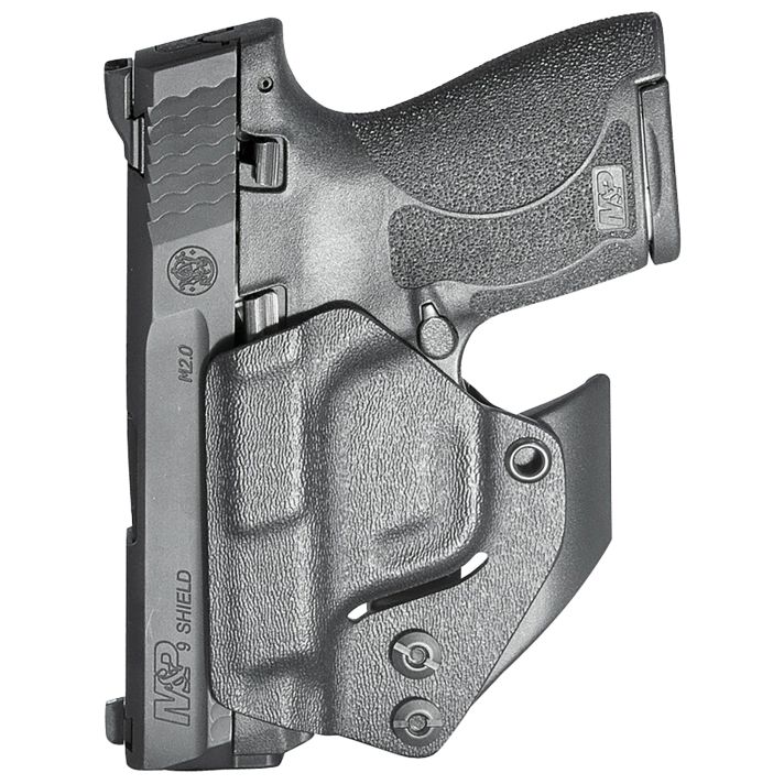 Mission First Tactical H2SWSHAIWBM Minimalist Holster IWB Black Polymer Belt Clip Fits S&W M&P Shield 2.0 9/40/Shield Plus/Shield 1.0 9/40 Ambidextrous