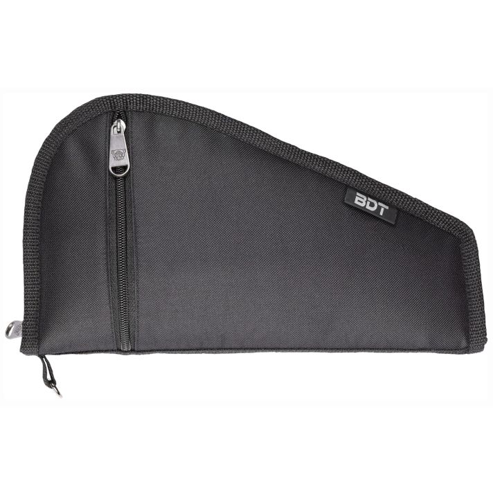 Bulldog BDT619B Deluxe Pistol Case With Pocket & Sleeve, Black Water-Resistant Outer Shell, Impact-Resistant Padding, Heat-Resistant Quilted Lining 9"L x 6" H