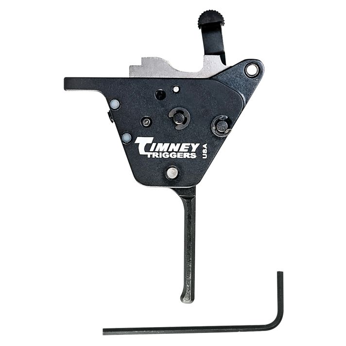 Timney Triggers CZ457ST Replacement TriggerStraight Trigger with .10-2 lbs Draw Weight & Black Oxide Finish for CZ 457