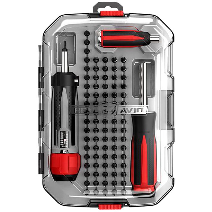 Real Avid AVSTDMS Smart-Torq & Driver Master Set Black Oxide Universal Firearm 83 Pieces