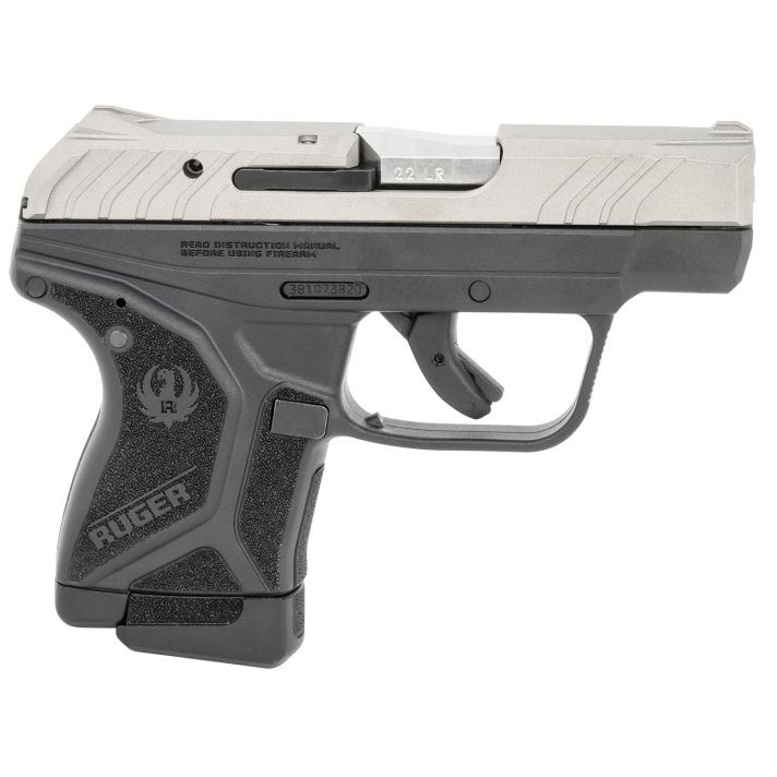 Ruger 13724 LCP IISports South Exclusive 22 LR 10+1 2.75" Satin Stainless Steel Barrel, Silver Cerakote Serrated Slide, Black Textured Polymer Frame, Features Lite Rack System, Manual Safety