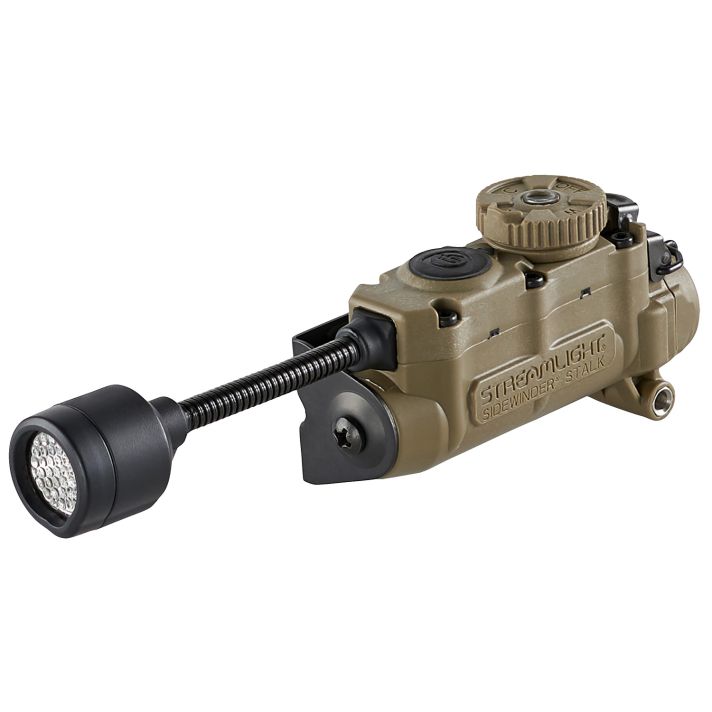 StreamlightSidewinder Stalk Helmet Light 23/28/57/76 Lumens White White/Red/Green/Blue/IR LED Bulb Coyote 28 Meters Distance