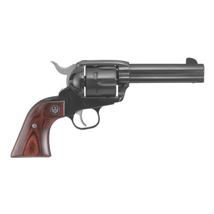 Ruger 5107 VaqueroMedium Frame 357 Mag/38 Special 6rd 4.62" Blued Alloy Steel Barrel, Cylinder & Frame, Hardwood Grip, Transfer Bar Safety, Exposed Hammer
