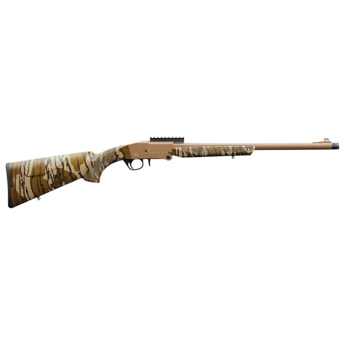 Charles Daly 930316 101 Turkey 12 Gauge Break Open 3" 1rd 20" Flat Dark Earth Cerakote Steel Barrel & Receiver, Fixed Mossy Oak Bottomland Synthetic Stock