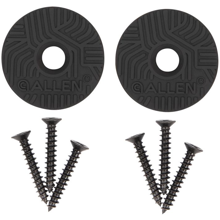 Allen 5649 Disc Gun & Tool Magnet Set Black Metal Screw On 2 pk