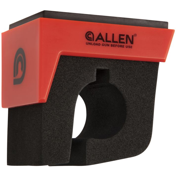 Allen 5657 Firearm & Fishing Rod Magnetic Holder Black/Red Magnet Holds 1 Rifle/Shotgun