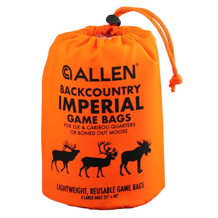Allen 6590 BackCountry Imperial Elk Game Bag Set Orange Polyester 4 Bags