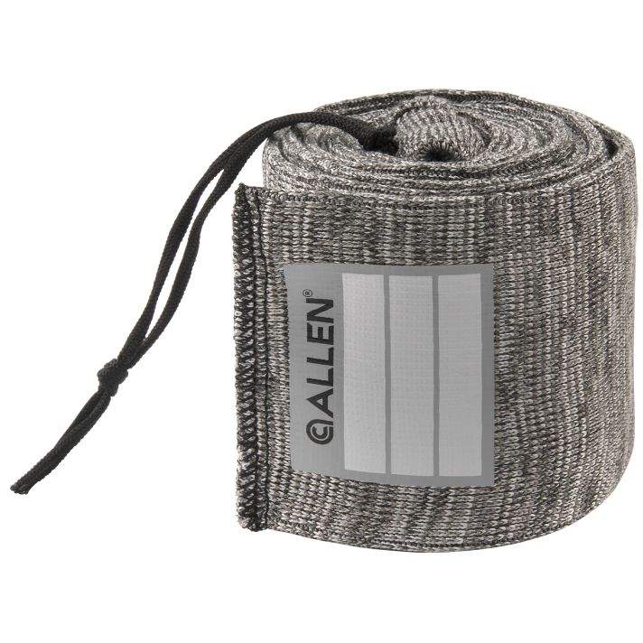 Allen 13167 Stretch Knit Gun Sock Gray Silicone-Treated Knit w/Custom ID Labeling Holds Rifles with Scope or Shotguns 52" L x 3.75" W Interior Dimensions