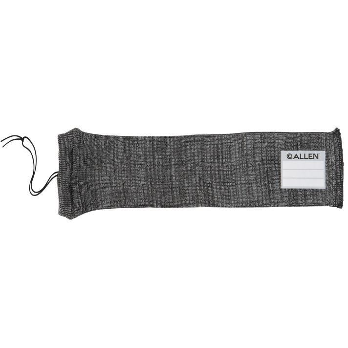 Allen 13170 Stretch Knit Handgun SockGray Silicone-Treated Knit w/Custom ID Labeling Holds Handguns 14" L x 3.75" W Interior Dimensions